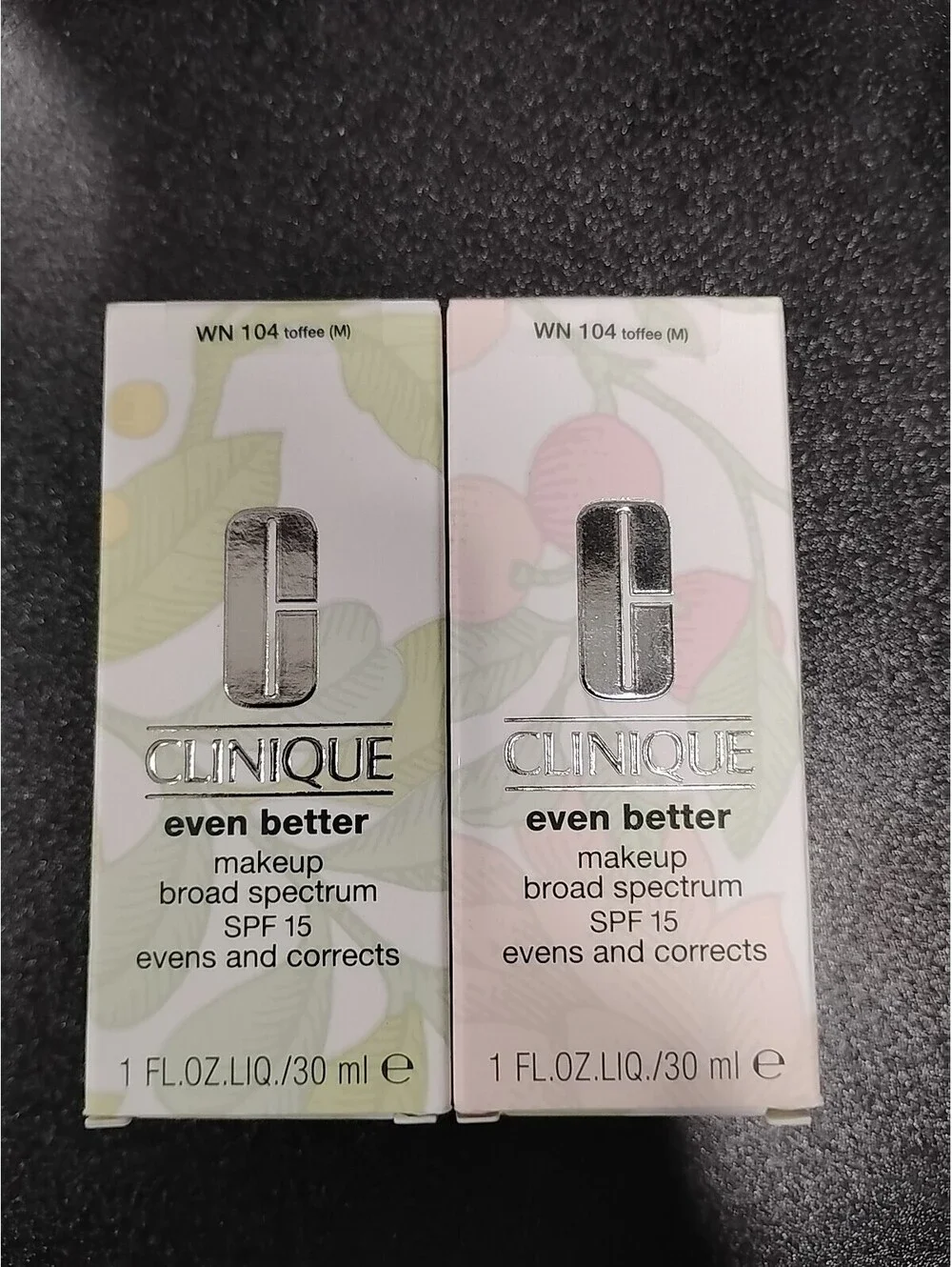 2 Pack Clinique Even BetterMakeupBroadSpect Spf15 WN104Toffe